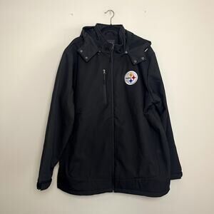 NWT NF Pittsburgh Steelers‎ G-III Sports Black Strong Side Soft Shell Jacket XXL